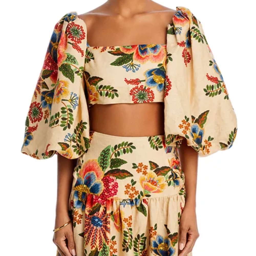 FARM Rio Cream Bubble Skirt Set